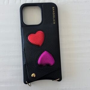 Bandolier heart phone case for iPhone 15 pro max